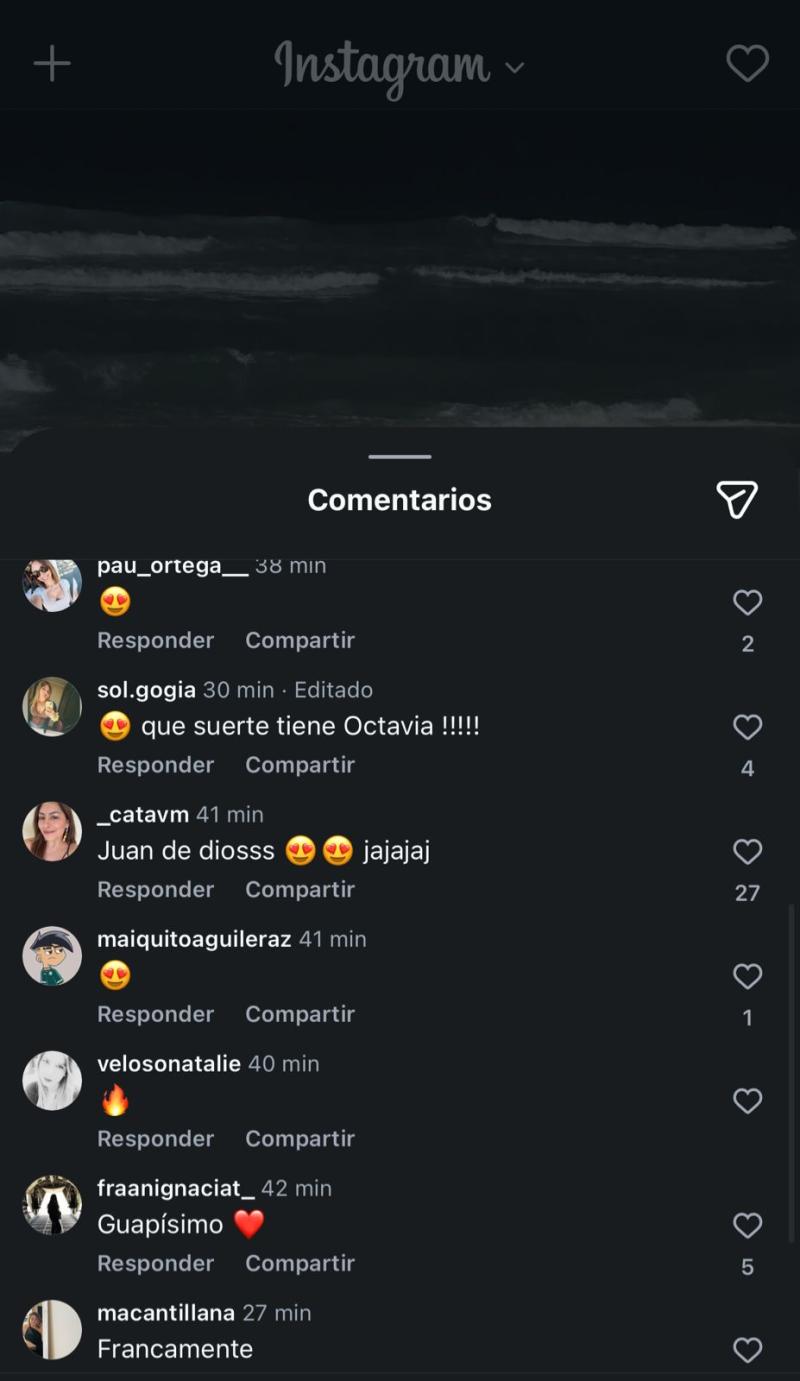 Reacciones a la publicación de Jorge Arecheta | Instagram
