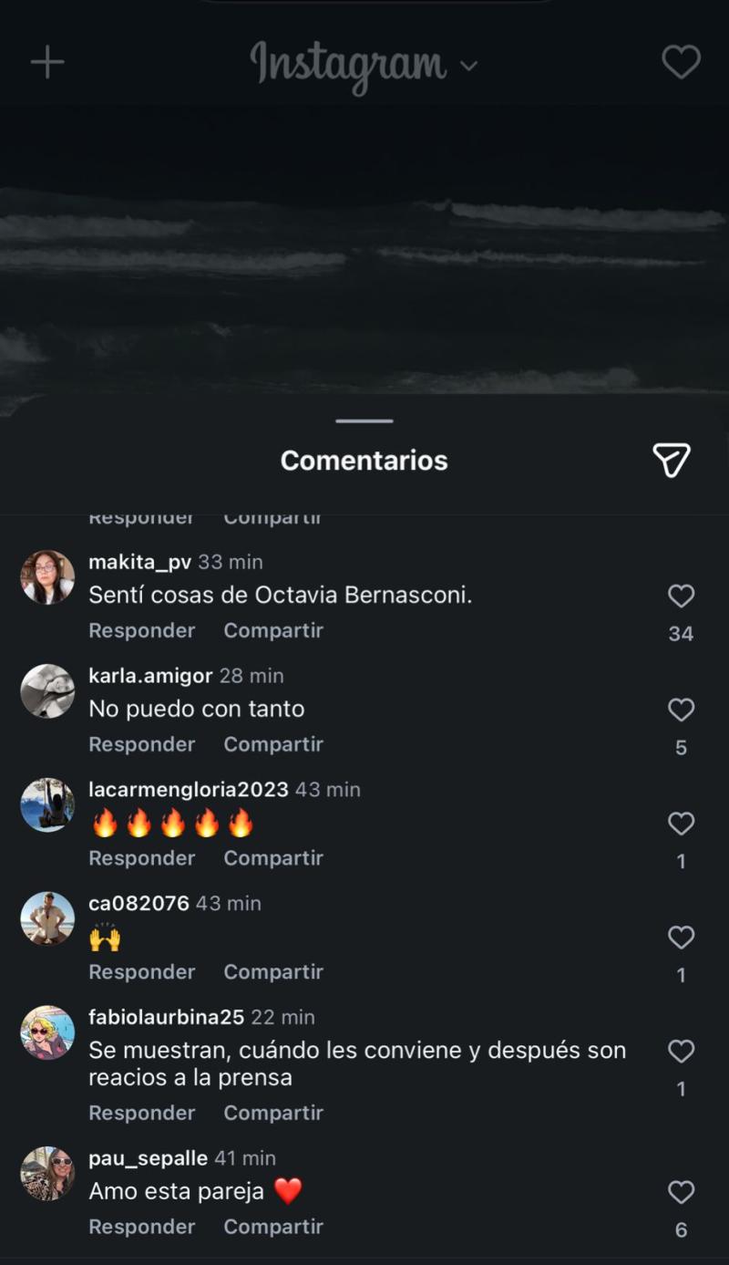 Reacciones a la publicación de Jorge Arecheta | Instagram