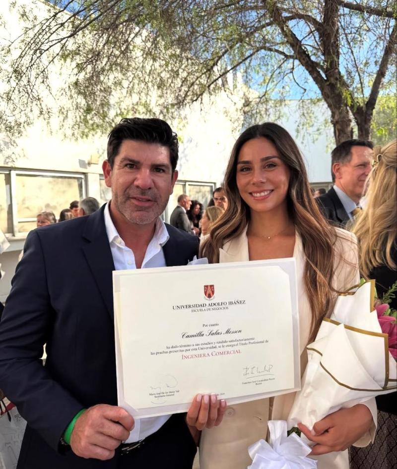 Marcelo Salas y su hija Camilla - Instagram