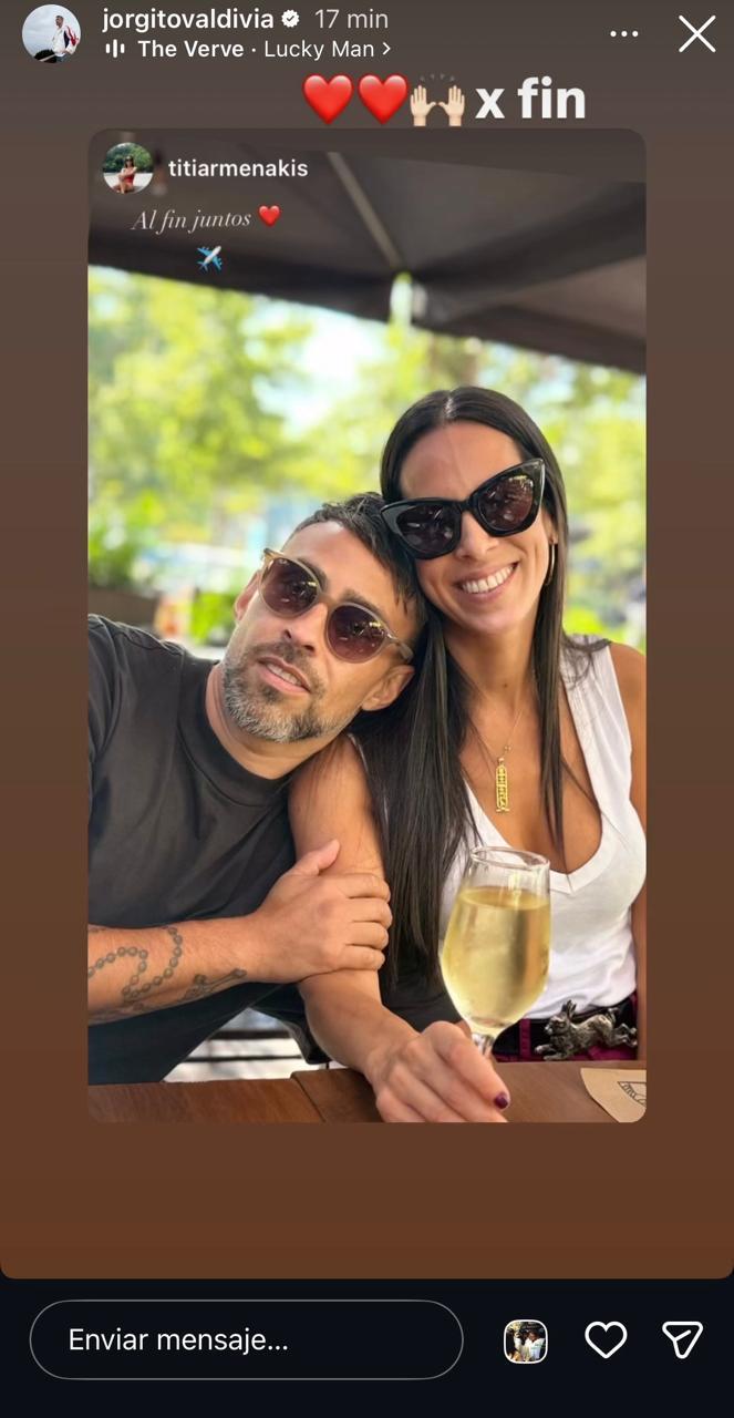El reencuentro de Jorge Valdivia y Titi Armenakis - Instagram