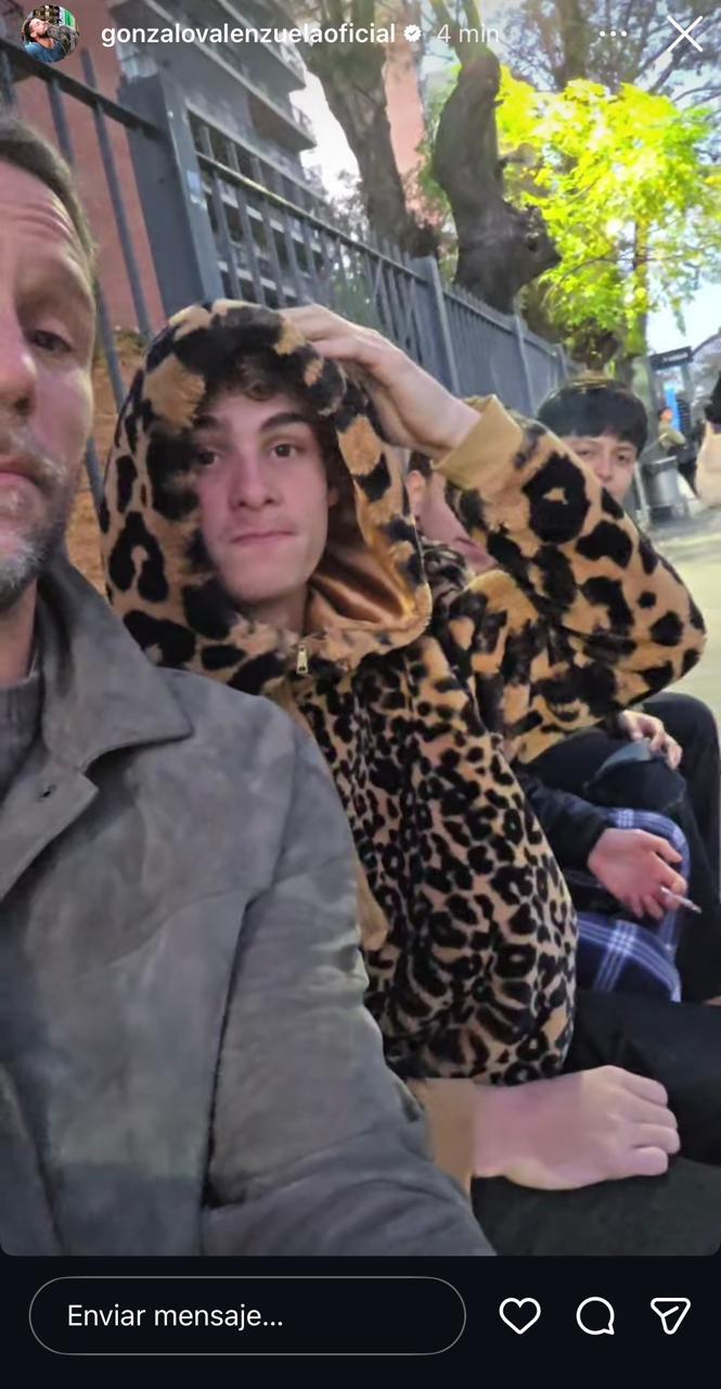 Gonzalo Valenzuela y su hijo Silvestre - Instagram