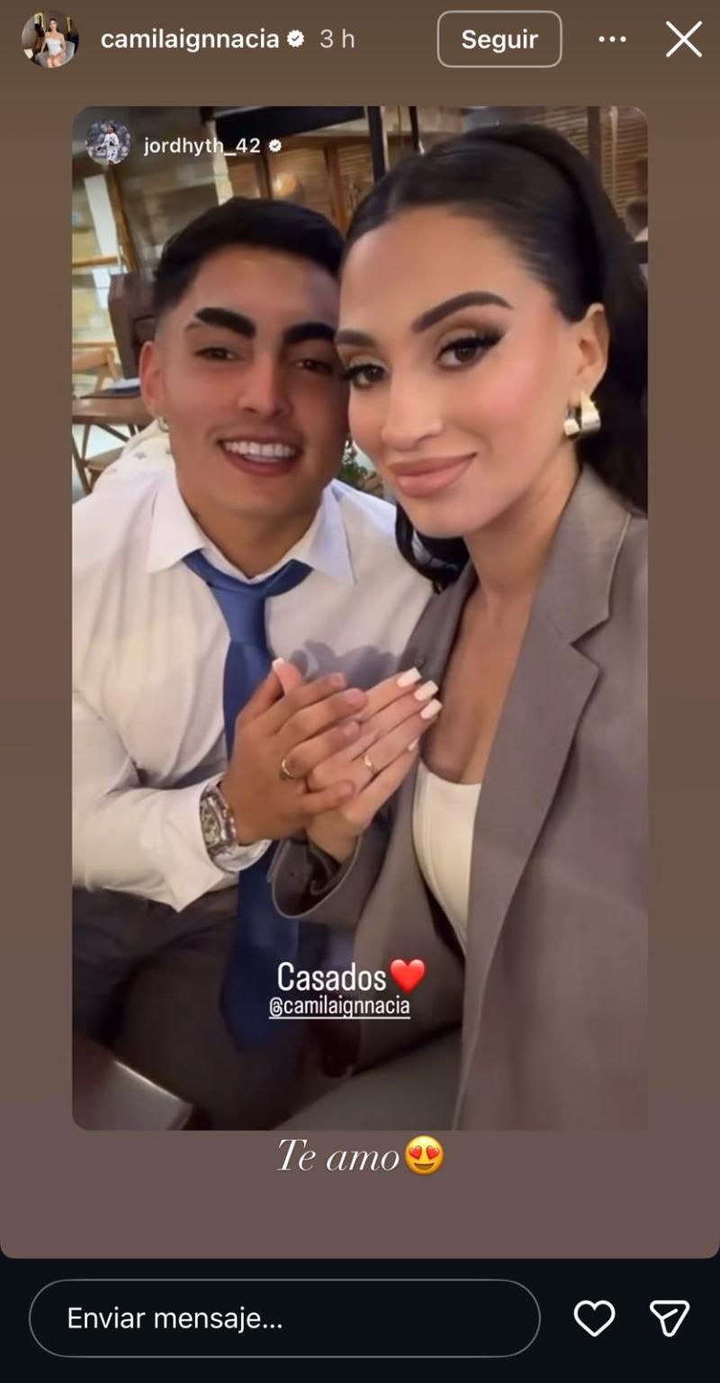 Camila Sepúlveda y Jordhy Thompson - Instagram