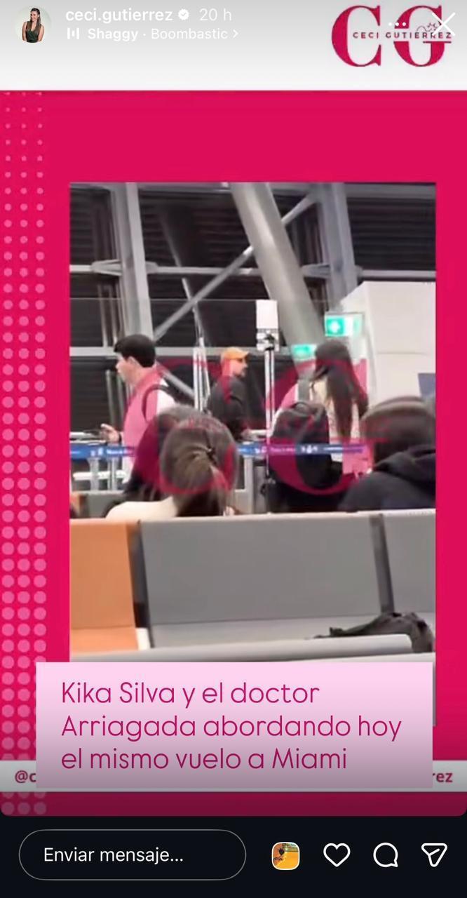 Cristián Arriagada en el aeropuerto | Instagram
