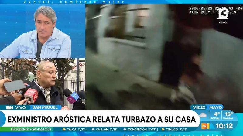 Exministro relató el turbazo en su casa