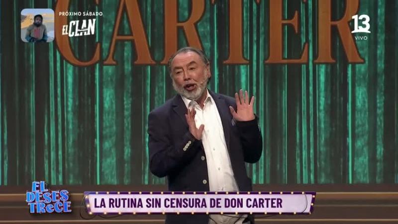 Don Carter volvió a Canal 13 con una rutina sin censura