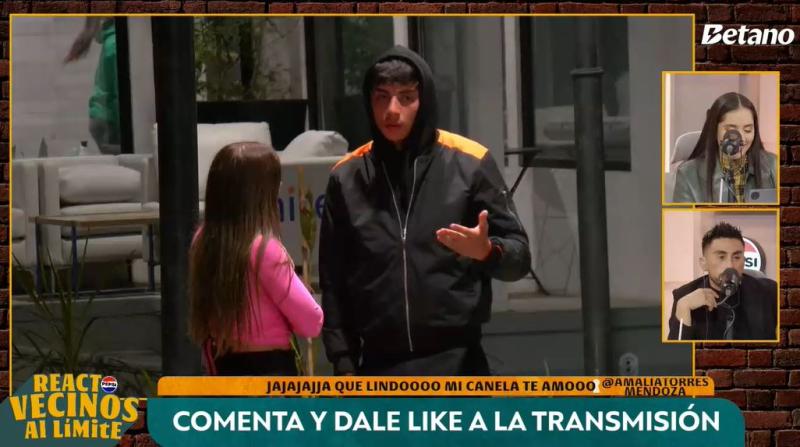Kanela en el react de "Vecinos al límite"