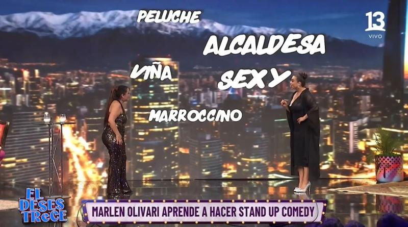 Marlen Olivari aprende a hacer stand up