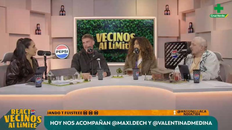 Max en el react de "Vecinos al límite"