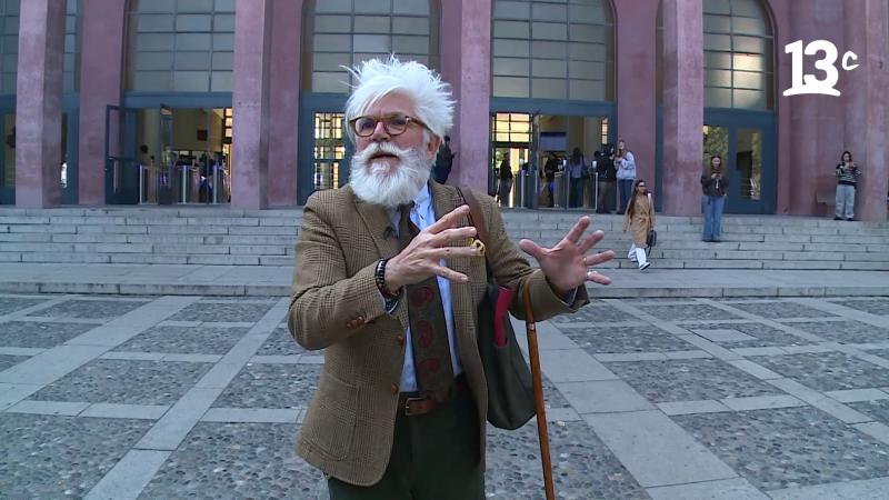 Federico Sánchez en Facultad de Derecho de la Universidad de Chile. Créditos: 13C.