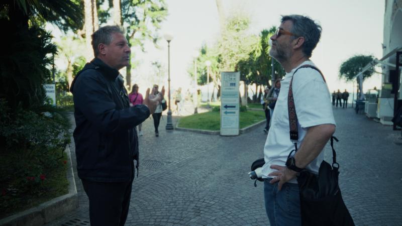 Sascha Acampora, guía de Sorrento, y Felipe Braun. Créditos: 13C.