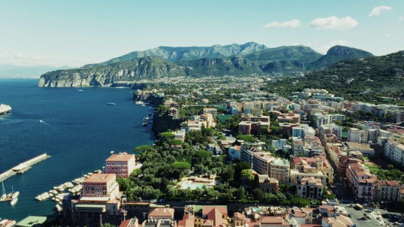 Vista aérea de Sorrento, Italia. Créditos: 13C.