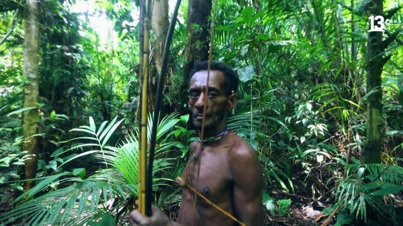 Hombre de la tribu Korowai de Nueva Guinea. Créditos: 13C.