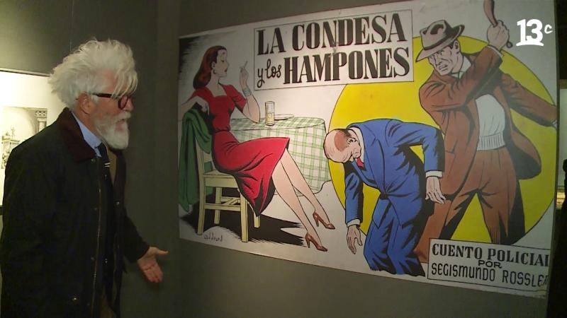 Federico Sánchez en exposición de Alfredo Adduard. Créditos: 13C.