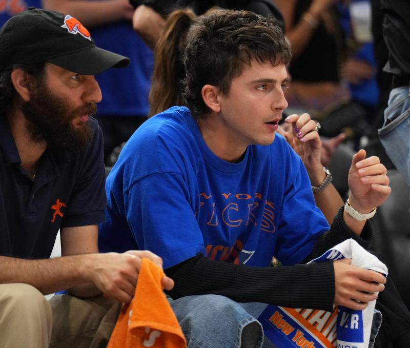 Afp - Timothée Chalamet se desató tras histórico triunfo de los Knicks