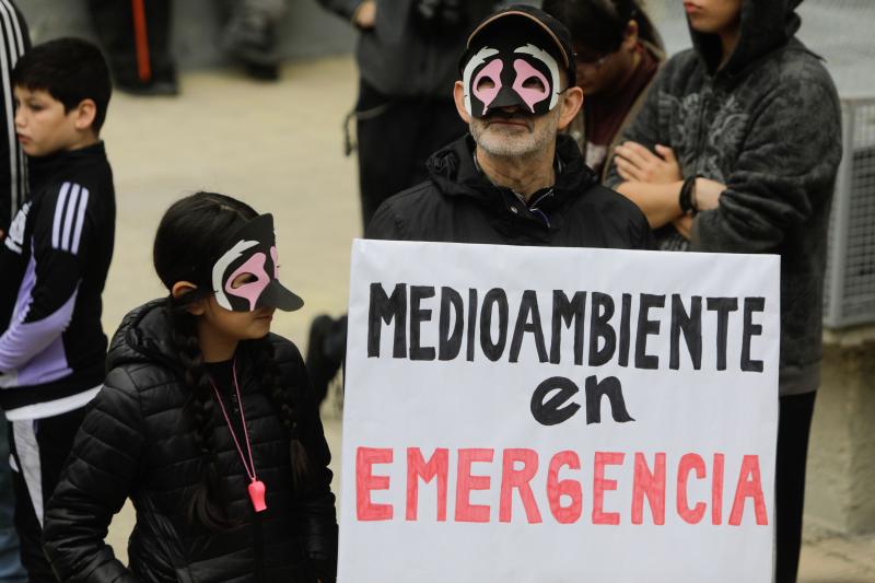 Marcha por cuidado del medio ambiente en Chile 2026- Créditos: Agencia UNO.