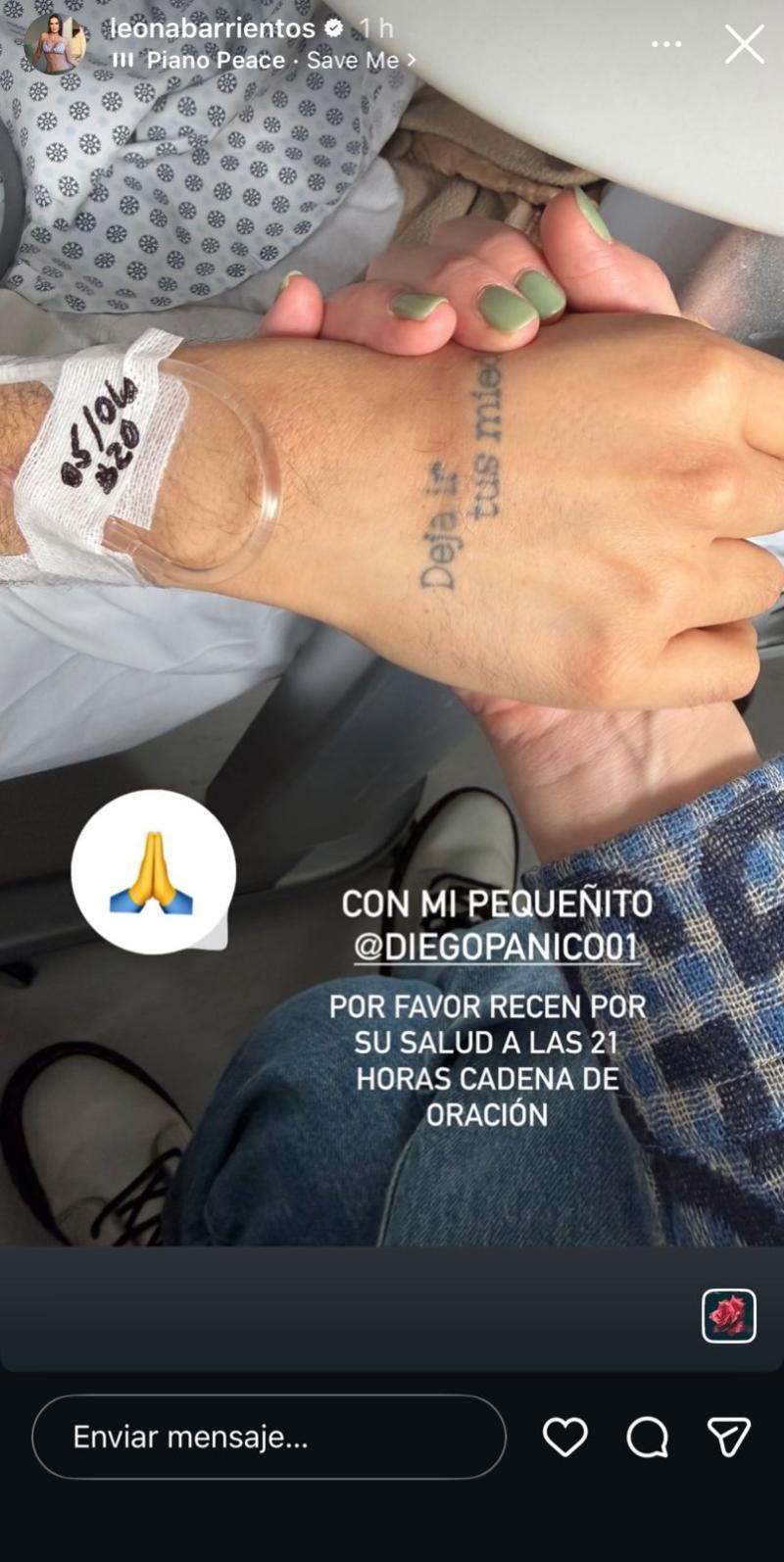 El pasado 5 de junio Adriana Barrientos dio a conocer el estado de salud del influencer | Instagram