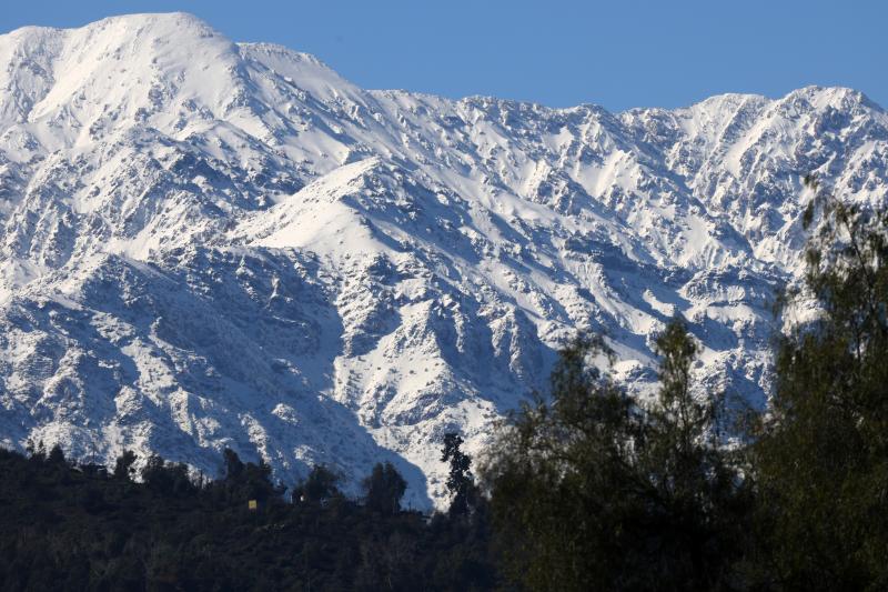 Cordillera nevada en Chile. Créditos: Agencia UNO.
