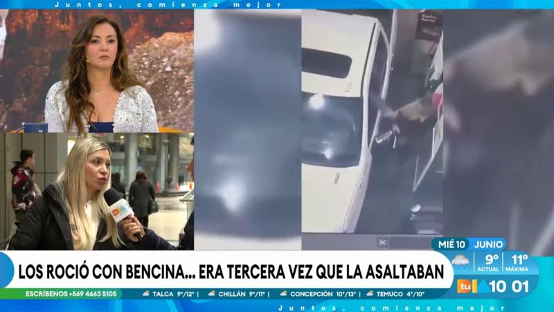 Mujer roció con bencina a delincuentes para evitar robo