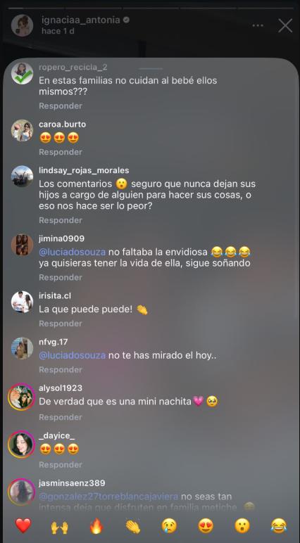 Comentario en publicación de Ignacia Antonia | Instagram