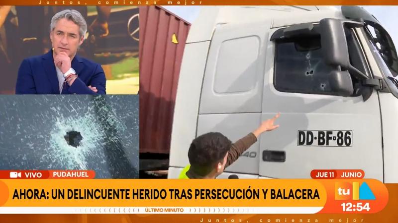 Persecución de Maipú a Quilicura terminó con delincuente herido tras balacera