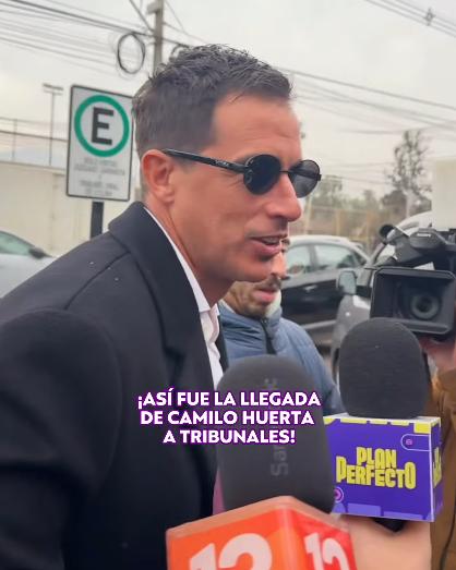 Así fue la llegada de Camilo Huerta a tribunales