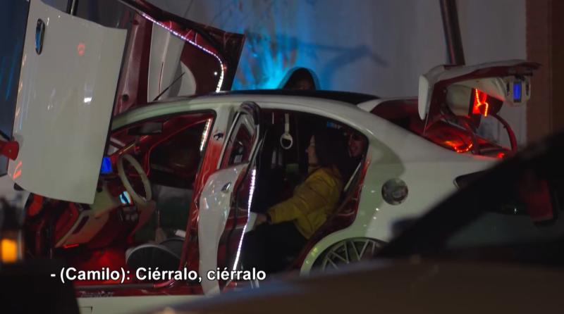 Camilo Huerta y Paula Pavic en Vecinos al límite