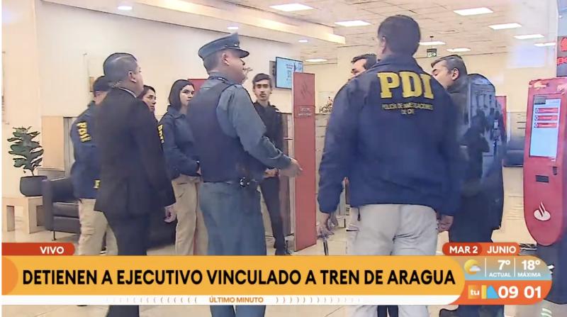 Detienen a ejecutivo bancario que tenía vínculo con el Tren de Aragua.