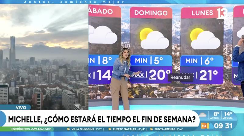 Michelle Adam anuncia lluvias para este sábado.
