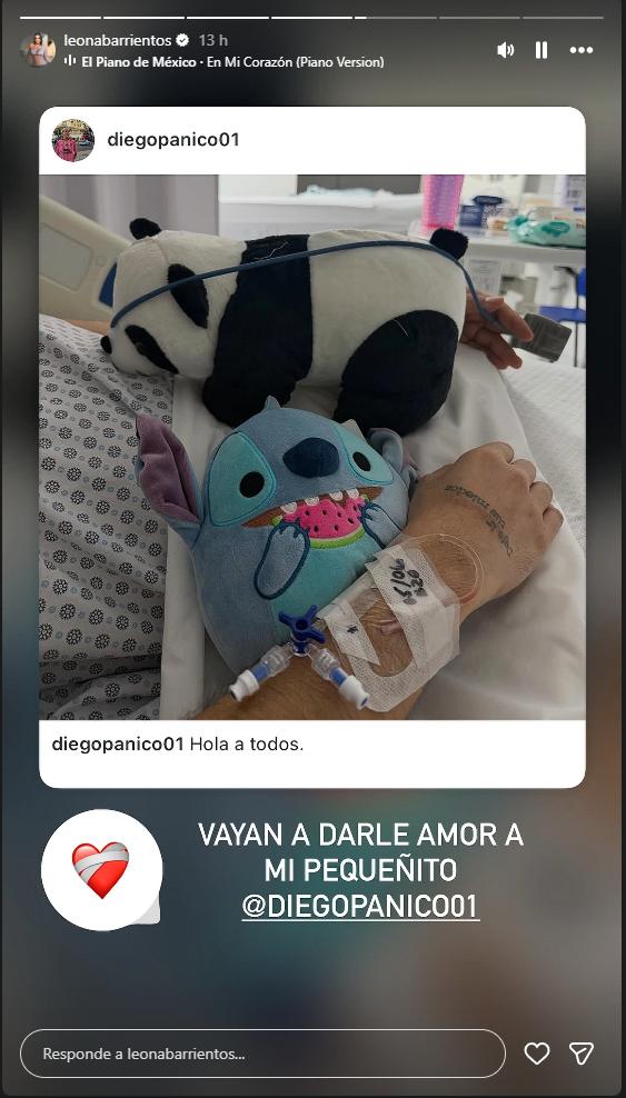 Adriana Barrientos actualiza el estado de salud de Diego Pánico | Instagram