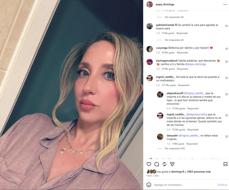 Comentarios divididos en publicación de exesposa de Américo | Instagram