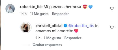 Esposo de Christell comenta publicación de la cantante | Instagram