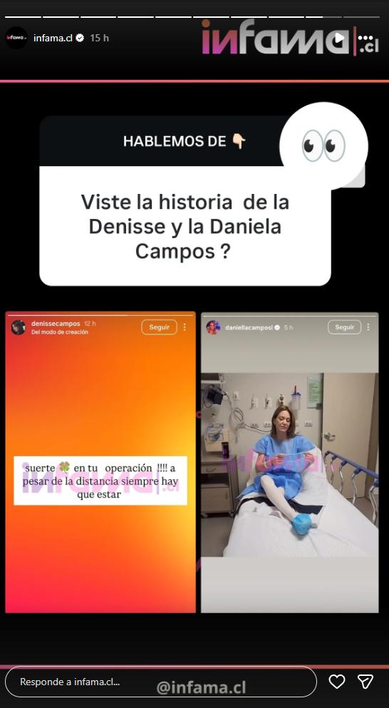 Mensaje de Denisse Campos coincide con operación de Daniella Campos | Instagram