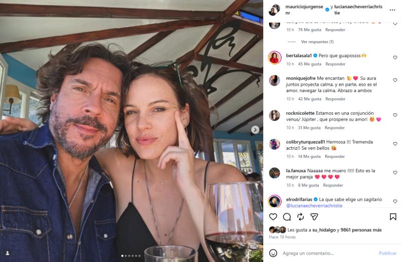 Comentarios en publicación de la pareja | Instagram