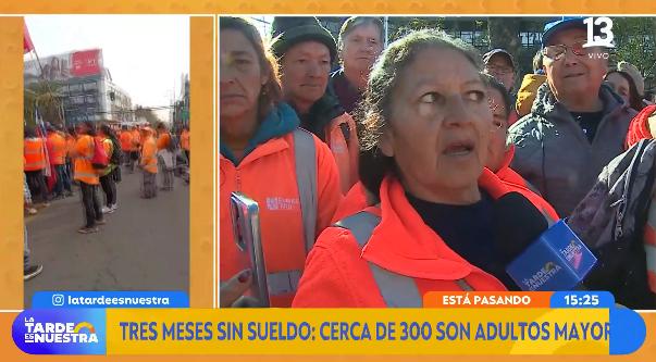 Trabajadores de Puente Alto llevan tres meses sin remuneraciones.