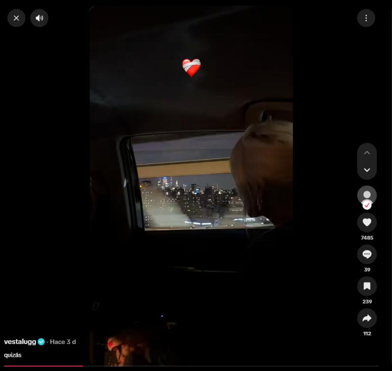 Vesta Lugg despertó rumores de quiebre con Chapu Puelles | TikTok
