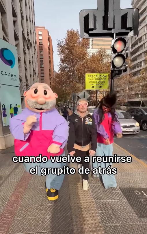 Pollo Castillo y Oliver Tree en Santiago.