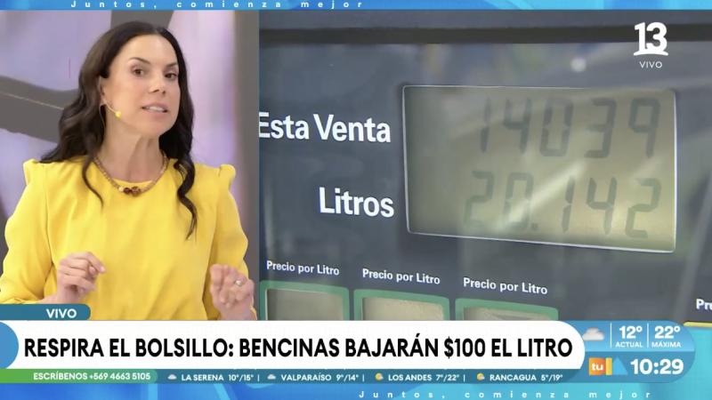 Catalina Edwards explica cuándo bajarán las bencinas.