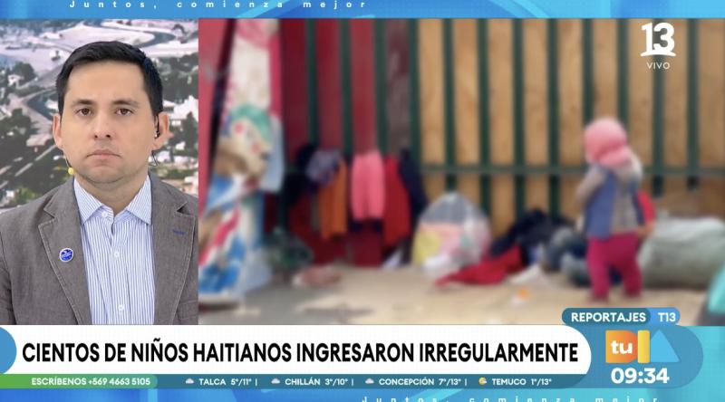 Cientos de niños haitianos entraron irregularmente a Chile.