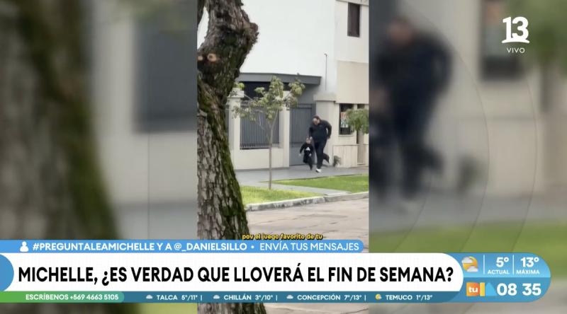 El tierno registro un abuelo con su nieto: jugaron al rin rin raja.