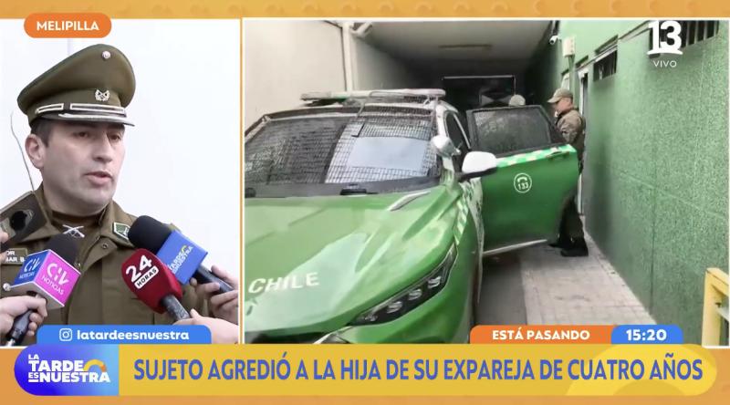 Sujeto golpea brutalmente en la cabeza a menor de 4 años en Melipilla.