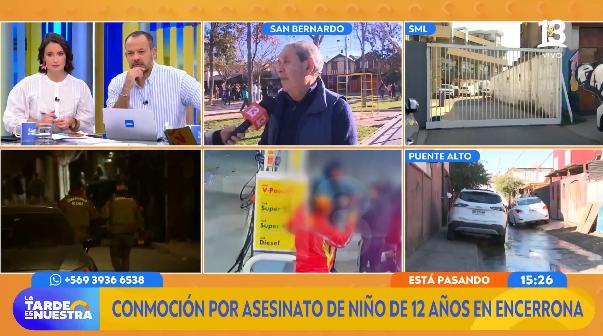 Vecino de San Bernardo relata cómo ocurrieron los hechos que terminaron con la vida de un menor de 12 años.