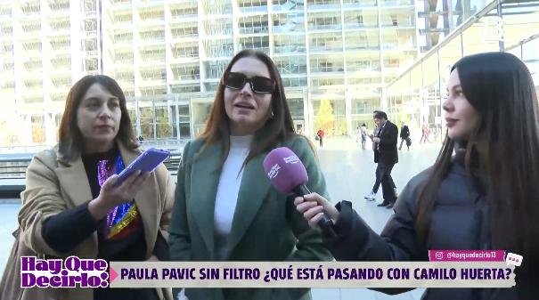 Paula Pavic habla de su relación con Camilo Huerta.