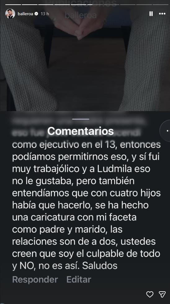 DECLARACIÓN DE ÁLVARO BALLERO | Instagram