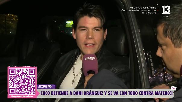 Cuco Cerda defiende a Daniela Aránguiz tras dichos de Luis Mateucci.