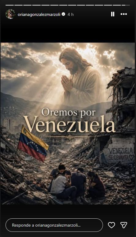 Oriana Marzoli envía mensaje por terremoto en Venezuela | Instagram