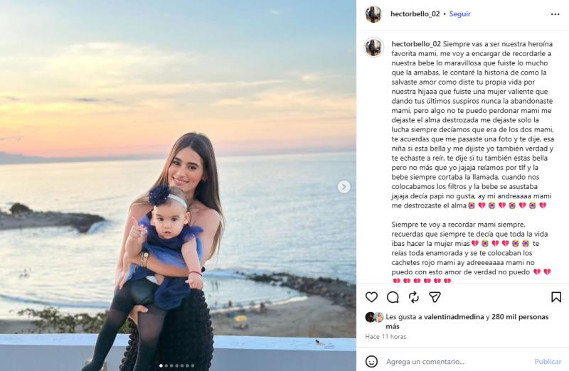 Futbolista confirma la muerte de su pareja y madre de su hija durante terremotos en Venezuela | Instagram
