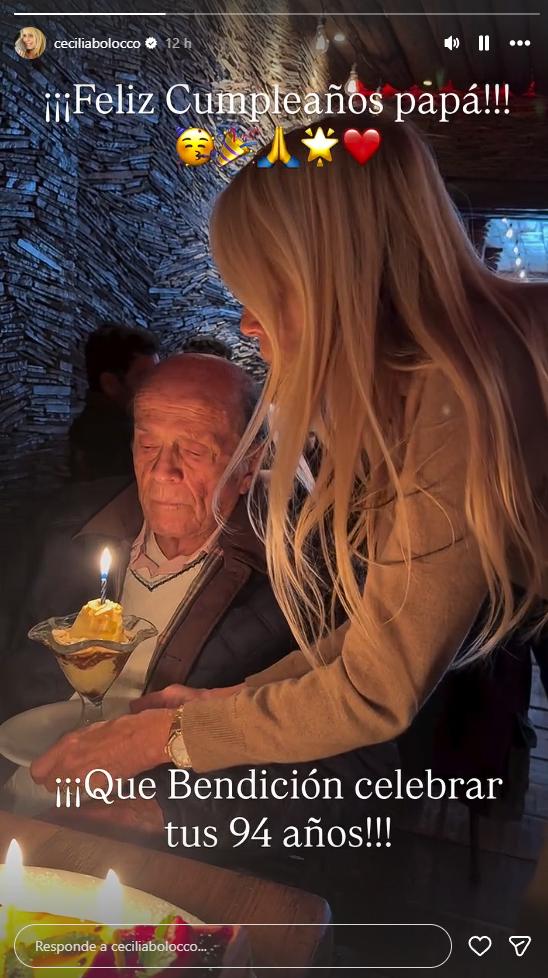 Cecilia Bolocco celebra el cumpleaños de su padre Enzo | Instagram