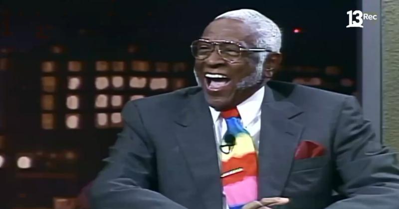Celia Cruz visitó junto a su esposo el programa Gigante y Usted en el año 1996