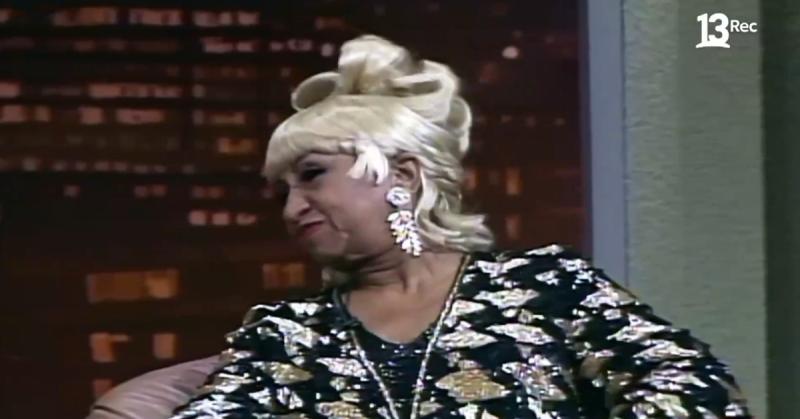 Celia Cruz visitó junto a su esposo el programa Gigante y Usted en el año 1996