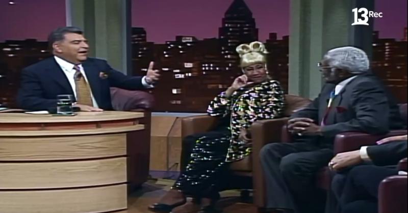 Celia Cruz visitó junto a su esposo el programa Gigante y Usted en el año 1996
